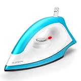 Longway Kwid Light Weight NonStick Teflon Coated Dry Iron Electric Iron for Clothes 2 Year Warranty 1100 Watt Blue