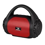 Zebronics ZebCounty Wireless Bluetooth Portable Speaker with Supporting Carry Handle USB SD Card AUX FM Call Function BlackRed