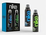 Nike Men Ultra Blue Ultra Green Deodorant Spray Pack of 2 200ml Each