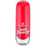 essence Gel Nail Colour Gel Polish No 13 Bingo Flamingo Pink Express Result LongLasting ColourIntense Gely Shiny No Acetone Vegan Microplastic Particles Free 8 ml