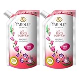 Yardley London Floral Essence 650ml or above Pack of 2 Fragrant Handwash Infused with Natural Floral Actives Iris Violet Germ Protection For Soft Fragrant Skin