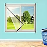 Netfly Mosquito Net for Windows DIY Magnetic SelfAdhesive Insect Screen 5 5 ft White