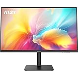 MSI Modern MD272XP 27 Inch FHD Office Monitor 1920 x 1080 IPS Panel 100 Hz EyeFriendly Screen HDR Ready Builtin Speakers 4Way Adjustable Stand KVM DP 12a HDMI 14b USB TypeC