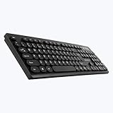 ZEBRONICS K24 Wired USB Keyboard 104 Keys Long Life 8 Million Keystrokes Silent Comfortable Use Slim Design Retractable Stand 15 Meter Textured Cable UV Coated keycaps