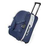 Lavie Sport Polyester Anti Theft Combi Lock Camelot Wheel Duffle Bag