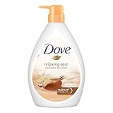 Dove Relaxing Shea Butter Body Wash with Vanilla for Soft Skin Soothing Scent 1L