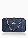 Lavie Womens Sparkle Framed Clutch Ladies Purse Handbag