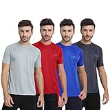 FTX Men Polyester Regular Fit TShirt Pack Of 4 397