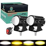 OTOROYS Mini Driving Fog Light Lamp Projector Lens Spotlight Led Motorcycle Headlight