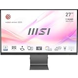 MSI Modern MD271UL 27 Inch 6858 cm IPS Panel 4K UHD 3840 x 2160 Silver EyeFriendly Screen 99 DCIP3139 SRGB 2X HDMI 20b DP 12a USB TypeC 65W PD Monitor