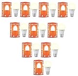 Halonix 29 Watt B22D LED Yellow Light led Bulb Pack of 10 Yellow light