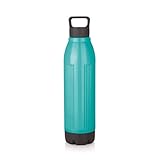 Attro Sky Turbo 800 Super PU Insulated Hot Cold Water Bottle Portable LeakProof Cap Easy to Cary Use for Travel Office School Gym 670ml Sky Blue