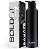 Boldfit Stainless Steel Water Bottle 1 Litre BPAFree LeakProof RustFree Metal Bottle with Handle Lightweight FoodGrade Easy to Clean Ideal for Office Gym School Travel Fridge Use