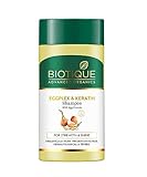 Biotique Eggplex Keratin Shampoo for Thicker Shinier Hair Prevents Breakage Gentle Cleanse Protein Shampoo For Men Women 25ml
