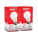 Eveready 12W LED Bulb Cool White Day Light 6500K B22 Base Pack of 2