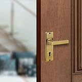 amazon basics Door Handle for Main Door Main Door Handle 37 inch Length of Handle for Grip Antique Brass