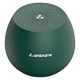 Ambrane 5W Wireless Bluetooth Mini Speaker with 44Hrs Playtime Immersive Sound 52mm Driver Twin Pairing Integrated Music Call Control Built in Mic IPX4 Water Resistance Minipod Green