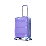 Skybags Cabin Paratrip Hard Luggage 55 cm Polypropylene Luggage Trolley with 8 Spinner Wheels Purple Oppulence Unisex