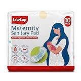 LuvLap Extra Absorbent Maternity Pad Pack of 10 Pads 02 Weeks PostBirth After Delivery Pad for Heavy Flow SanitaryPad for Women Ultra SoftPads for Maternity Flow Postpartum Bleeding