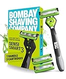 Bombay Shaving Company Sensi Smart 3 Value Pack Handle 3 Blades Cartridge