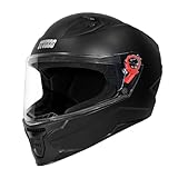 STUDDS Raider Street ISI Certified Full Face Helmet for Men and Women with Clear Visor