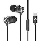 Ambrane TypeC Wired Earphones 10Mm Bass Drivers Inline Controls for Type C