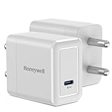 Honeywell Zest Charger PD20W Type C UltraFast Wall Charger with PPS Support BIS Certified Compatible with iPhone iPad Samsung Oneplus Smartphones Tablets TWS Bluetooth Speaker