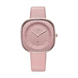 Fastrack Vyb Successor Quartz Analog Pink Dial Pink Leather Strap Watch 1382