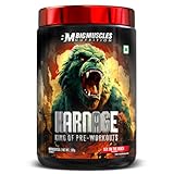 Bigmuscles Nutrition Karnage Pre workout 60 Servings Sex On the Beach Preworkout Supplement Supports to Improve Focus Strength Energy and Pump Banned Substance Tested Dope Free 300g