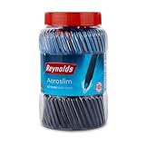 Reynolds AEROSLIM Ball Pen SET 70 PENS 60 BLUE 5 Black 5 Red