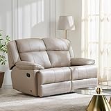 Home Centre Half LeatherSolid Wood 2 Seater Recliners 37499