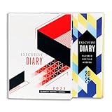 amazon basics 2025 New Year Dated Diary Hard Bound Personal Planner For Him Her Goal Setting Productivity Tools Set Of 2 Multicolor