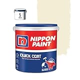 Nippon Paint Quick Coat Interior Emulsion Paint 5 KG CREAMY BEIGEQuick Drying Good Coverage Low VOCPaint for Wall Living Room