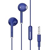 Ambrane Wired Headphones in Earphones with inLine Mic for Clear Calling