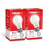 Eveready 9W LED Bulb Warm White 3000K B22 Base EnergyEfficient 4kV Surge Protection LongLasting Durability Pack of 2