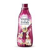 UJALA Young Fresh Fabric Conditioner 900 Ml Aura After Wash Fabric Conditioner with LongLasting Fragrance Powered with French Perfume for Bucket Wash and Machine WashLiquid
