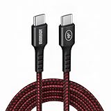 Eveready Nylon Braided Charging Cable 60W TypeC to TypeC 3A 15m Universally Compatible Premium Braided Cable Data Transfer USB 20 Compatibility TangleFree Flexible Design with Bend Protector