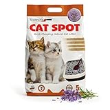CatSpot Lavender Flower Scented Cat Litter 5kg Ultra Absorbent Quick Clumping Odor Control DustFree Formula for Cats