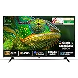 NU 108 cm 43 Inches New 2025 Borderless Series 4K QLED Smart Google TV