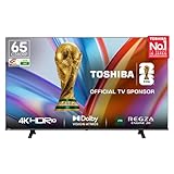 Toshiba 164 cm 65 Inches 4K Ultra HD Smart LED TV Dolby Vision Atmos HDR10 Game Mode Plus AI 4K Upscaling REGZA Engine ZR Voice Control VIDAA OS 65C380RP Black