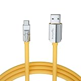 Lifelong Electronics 66W PD USB Type A to Type C Fast Charging Cable High Speed Transfer Data Cable Aluminum Alloy Strong PVC Tangle Free iPhone 161514 Android Laptop Tablet etc 125M