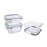 Signoraware Safe N Store Glass Square Containers Set of 3 at 442