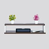 Furniture Café Engineered Wood TV Cabinet for Living Room Set Top Box Stand Wall Display Rack Dining Room Bedroom Upto 32 Inch BrownWhite