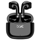 Boat Airdopes Beat 13mm Drivers ENx Technology Beast ModeLow Latency Upto 35H Battery Flex Fit Ear Tips Bluetooth Earbuds TWS Ear Buds Wireless Earphones with mic Black