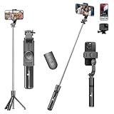 Kratos K24 Selfie Stick Tripod 67 CM 26 Inch 3in1 Multifunctional Design with Detachable Wireless Remote Portable Lightweight Selfie Stick for Vlogging Photography for All Mobiles