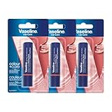 Vaseline ColourCare Mellow Rose Tinted Lip Balm Stick 3g Pack of 3
