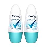 Rexona Motion Activated RollOn Shower Clean Underarm Deodorant for Women up to 72Hr sweatodour defence 45 ML Pack of 2