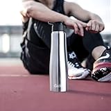 Clazkit Optimus Sporty Stainless Steel Water Bottle 1000ml ISI Certified Leakproof RustFree BPAFree Durable for College Fridge Sports Gym Yoga Office Easy to Clean Reusable