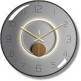 TEKCOOL Wall Clock 12 Silent Quartz Decorative Wall Clock NonTicking Classic Digital Clock Battery Operated Round Easy to Read Handheld Complete HomeKitchenBedroom407
