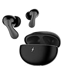 FireBoltt Newly Launched Aero Drift TWS Earbuds Custom EQ Wireless Bluetooth 54 Music App Support 50H Playtime Battery Display Fast Charging Case 50ms Low Latency Touch Controls Stone Black